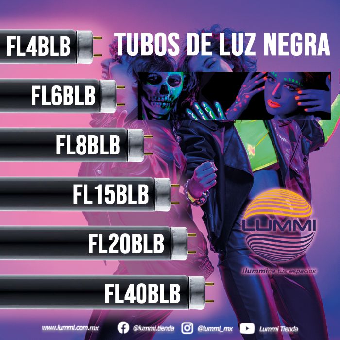 Tubo Fluorescente 15w Luz Negra T8 (fl15blb)